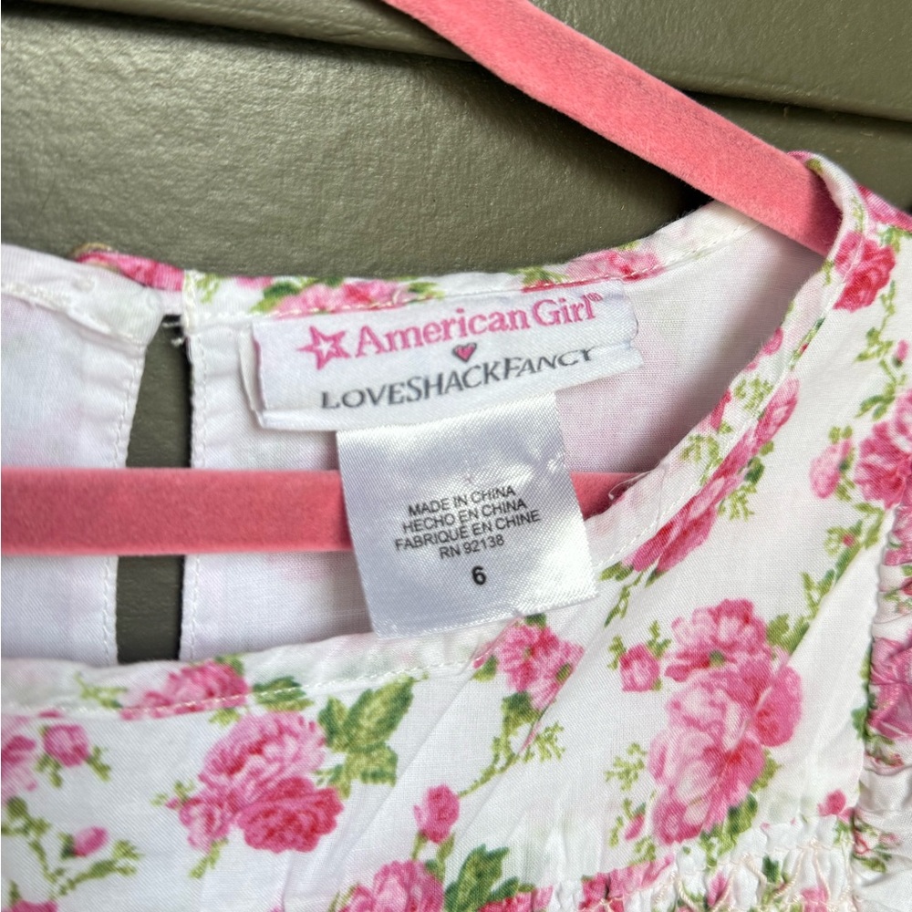 American Girl® x LoveShackFancy Garden‎ Party Dress for Girls | Size 6 | NO TIE - Picture 7 of 12
